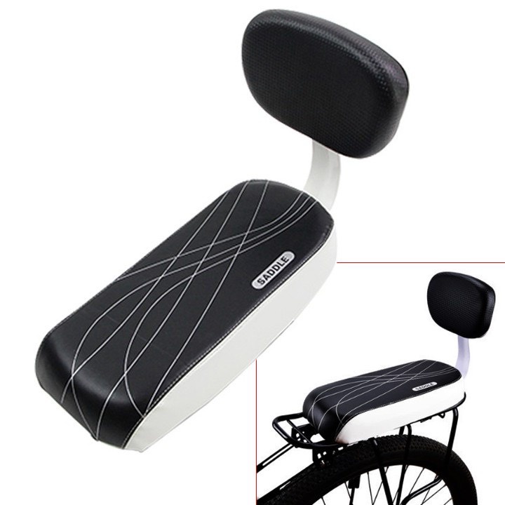 Đệm yên sau xe đạp có tựa lưng - Nệm yên xe đạp - a hìu