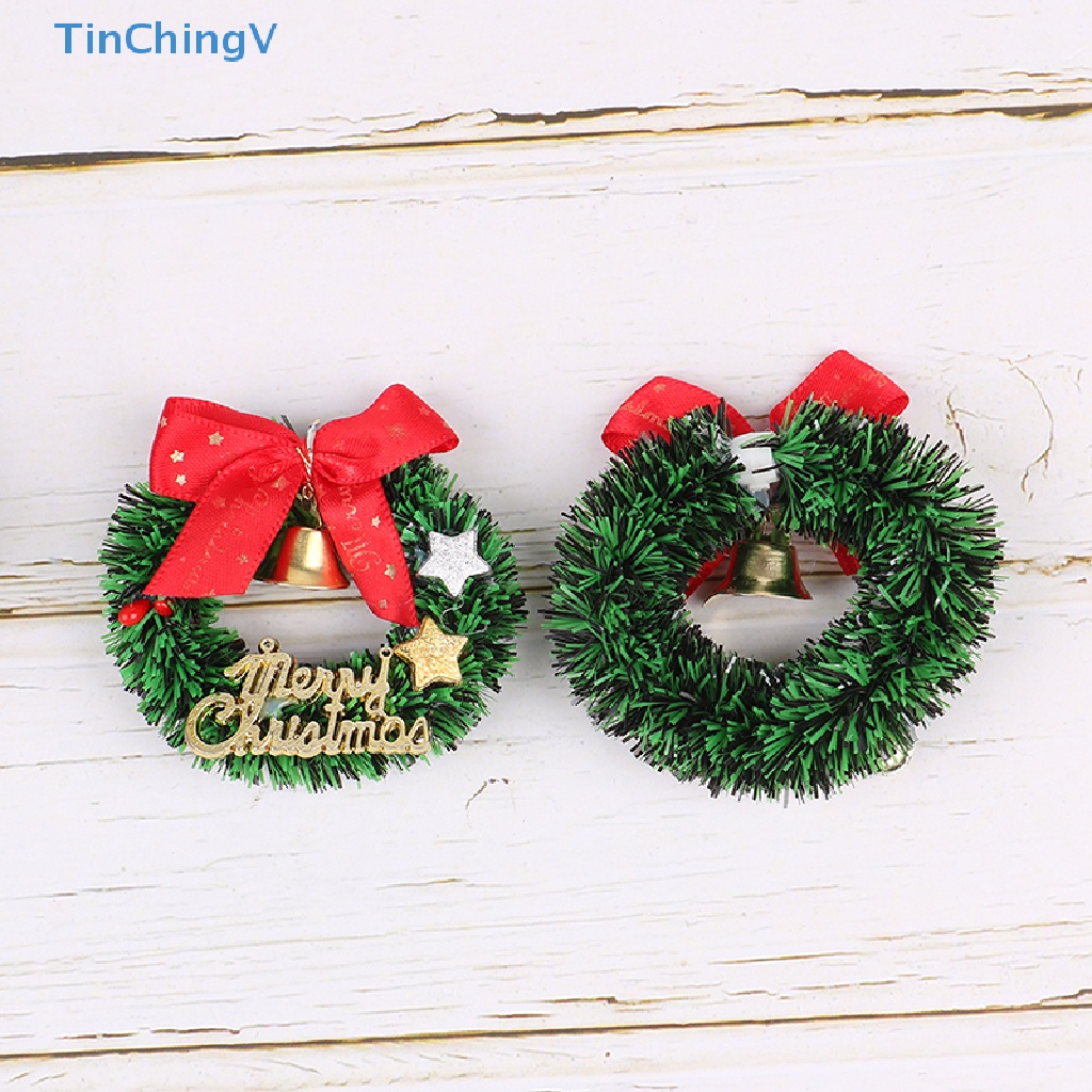 [TinChingV] 1 Vòng Hoa Giáng Sinh 1: 12 1: 6 Trang Trí Nhà Búp Bê