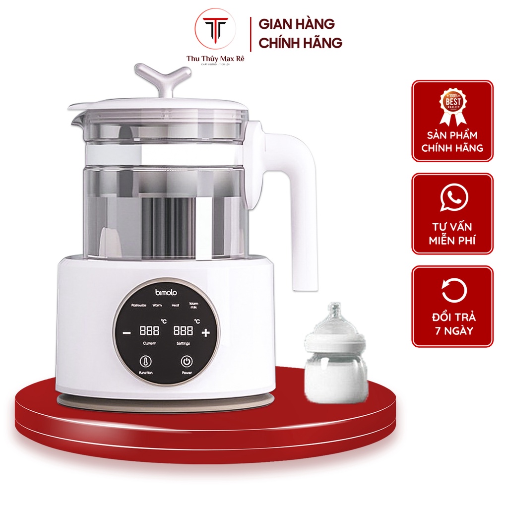 Bình đun nước pha sữa thông minh BIMOLO khử clo, giữ nhiệt độ lâu - TT029