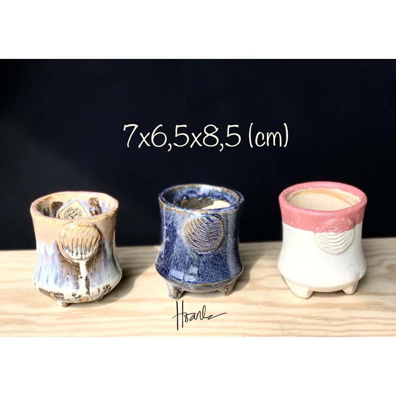 Chậu xuất Hàn - chậu trồng sen đá/xương rồng 836