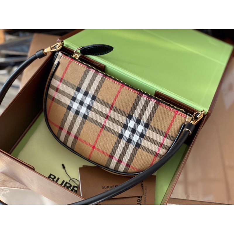 Túi xách bbr kẹp nách dáng thuyền sz 20 hàng siêu nét