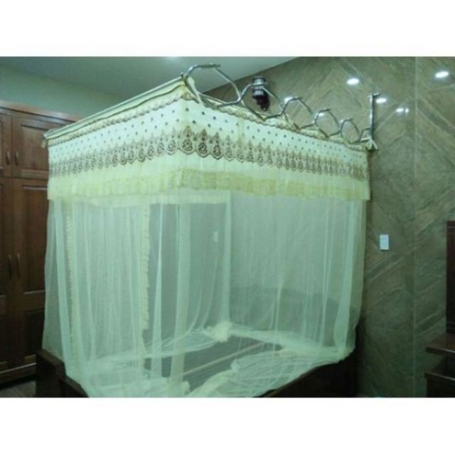 Màn khung xếp mùng gấp gọn (kèm theo khung inox)