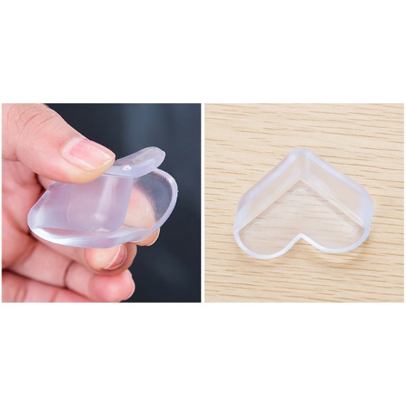 Miếng bịt góc bàn, bọc cạnh bàn silicon dai mềm đàn hồi, chống va đập, bảo vệ an toàn cho bé