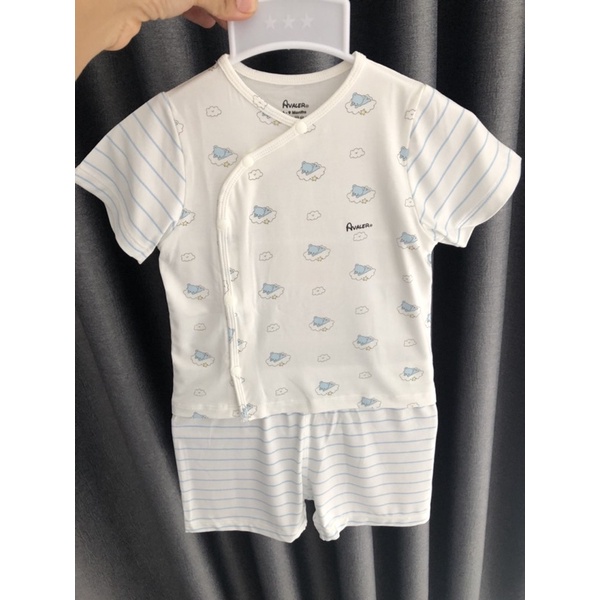 Bộ cộc tay cài chéo Avaler sợi tre