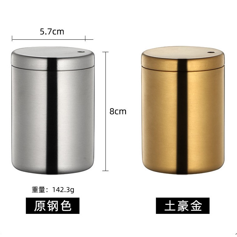 Hộp đựng tăm xỉa răng KATELV bằng thép không gỉ có nắp đậy di động tiện lợi