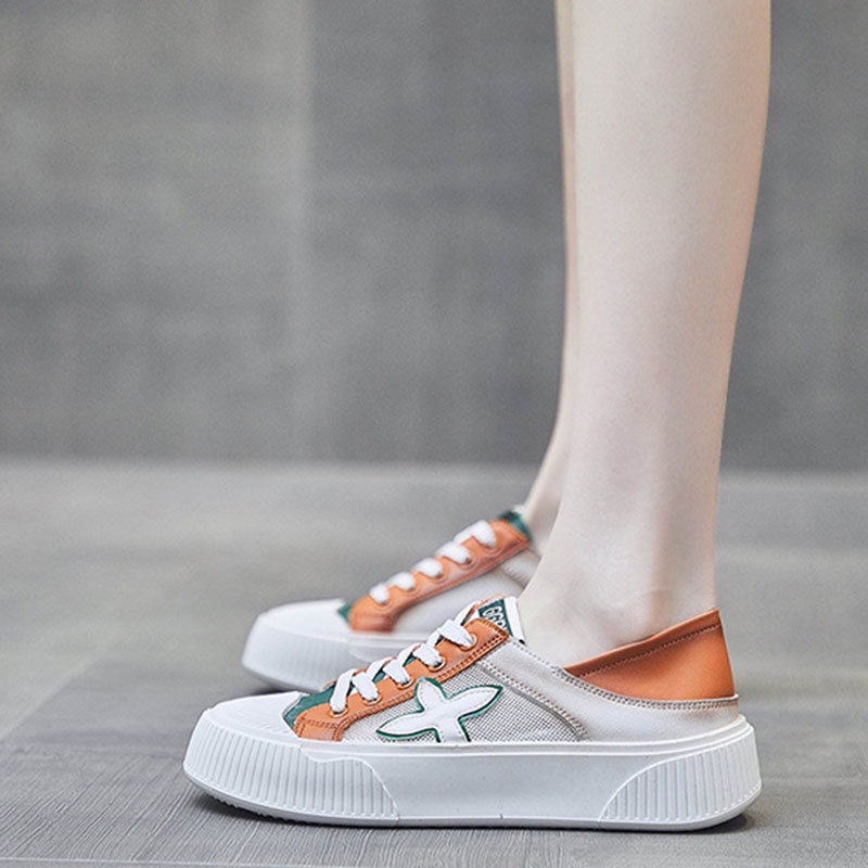 Giày thể thao IELGY phối lưới thoáng khí thời trang cho nữ