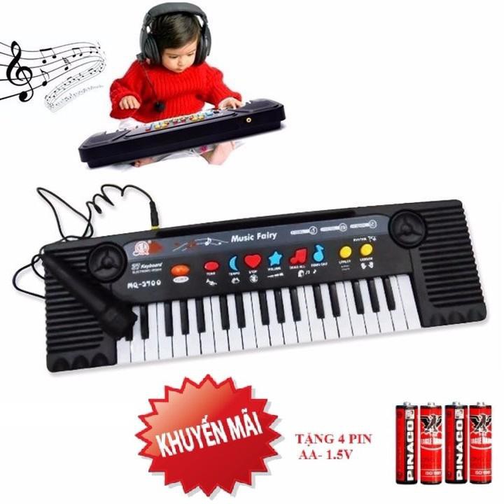 Đồ Chơi - Đàn organ MQ 3700 có tặng kèm mic và 4 viên pin cho bé - quà tặng cho bé