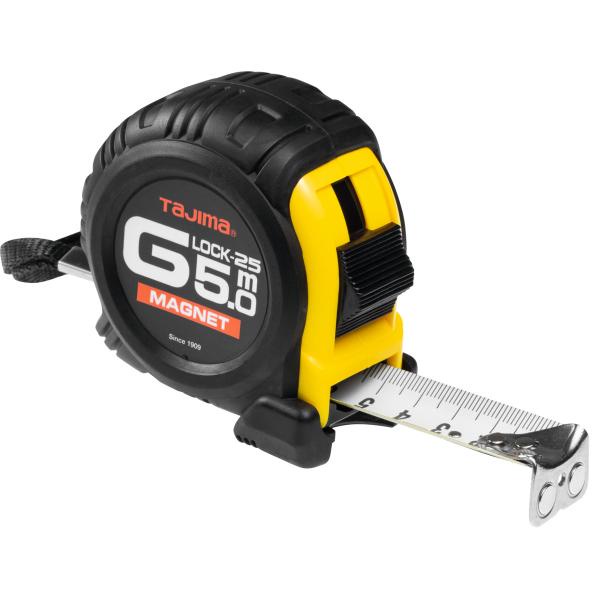 Thước Cuộn Siêu Bền, Móc Có Nam Châm 5m Bảng 25 Mm Tajima - Hàng Chính Hãng 100% từ Nhật