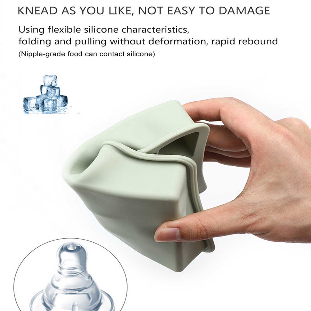 Khay đá silicon 6/15 ngăn không có nắp đậy tiện lợi