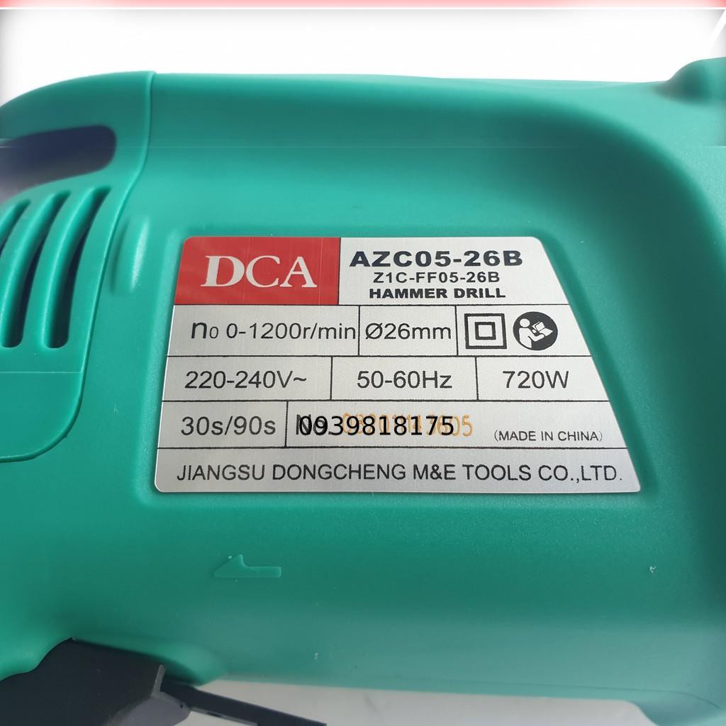 Máy khoan bê tông 720W chính hãng DCA AZC05-26