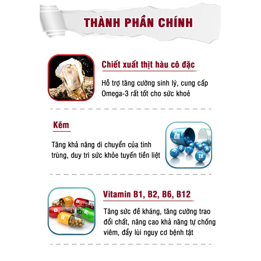 Hàu tươi Orihiro tăng cường sinh lý 120 viên