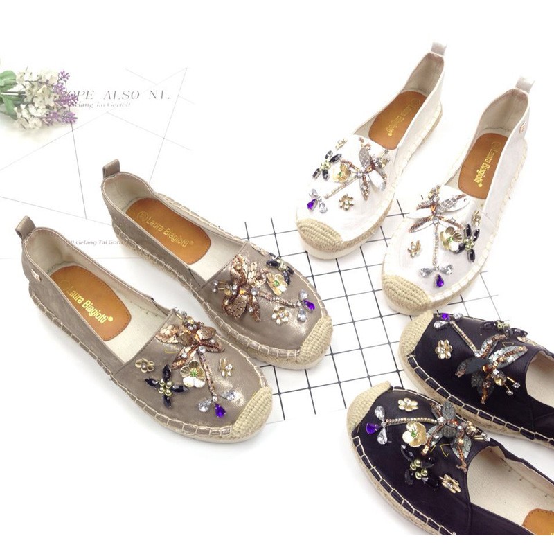 [ORDER & SẴN 39] giày slipon dế cói đính đá chuồn chuồn | BigBuy360 - bigbuy360.vn