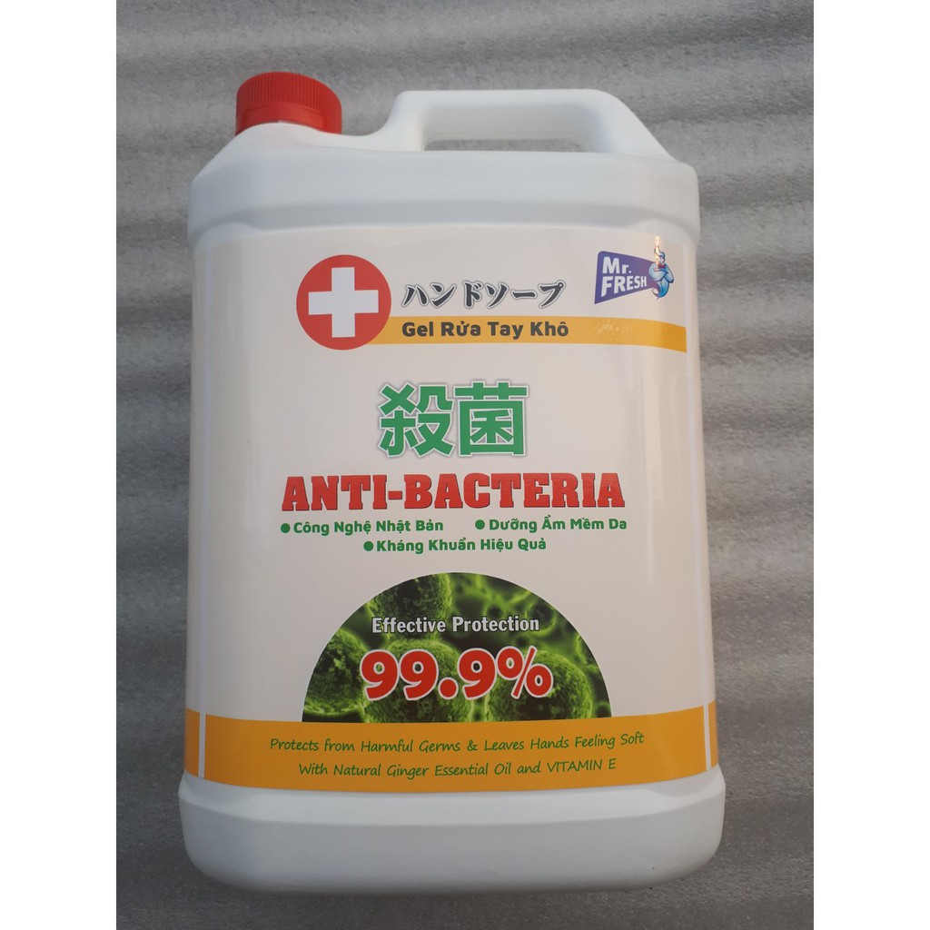 Nước rửa tay khô diệt khuẩn MrFresh 5 lít
