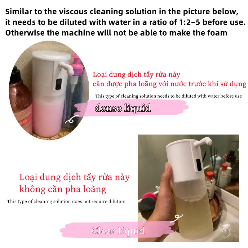 Máy Rửa Tay đựng xà phòng rửa tay tạo bọt cảm ứng tự động độc đáo dung tích 350ml