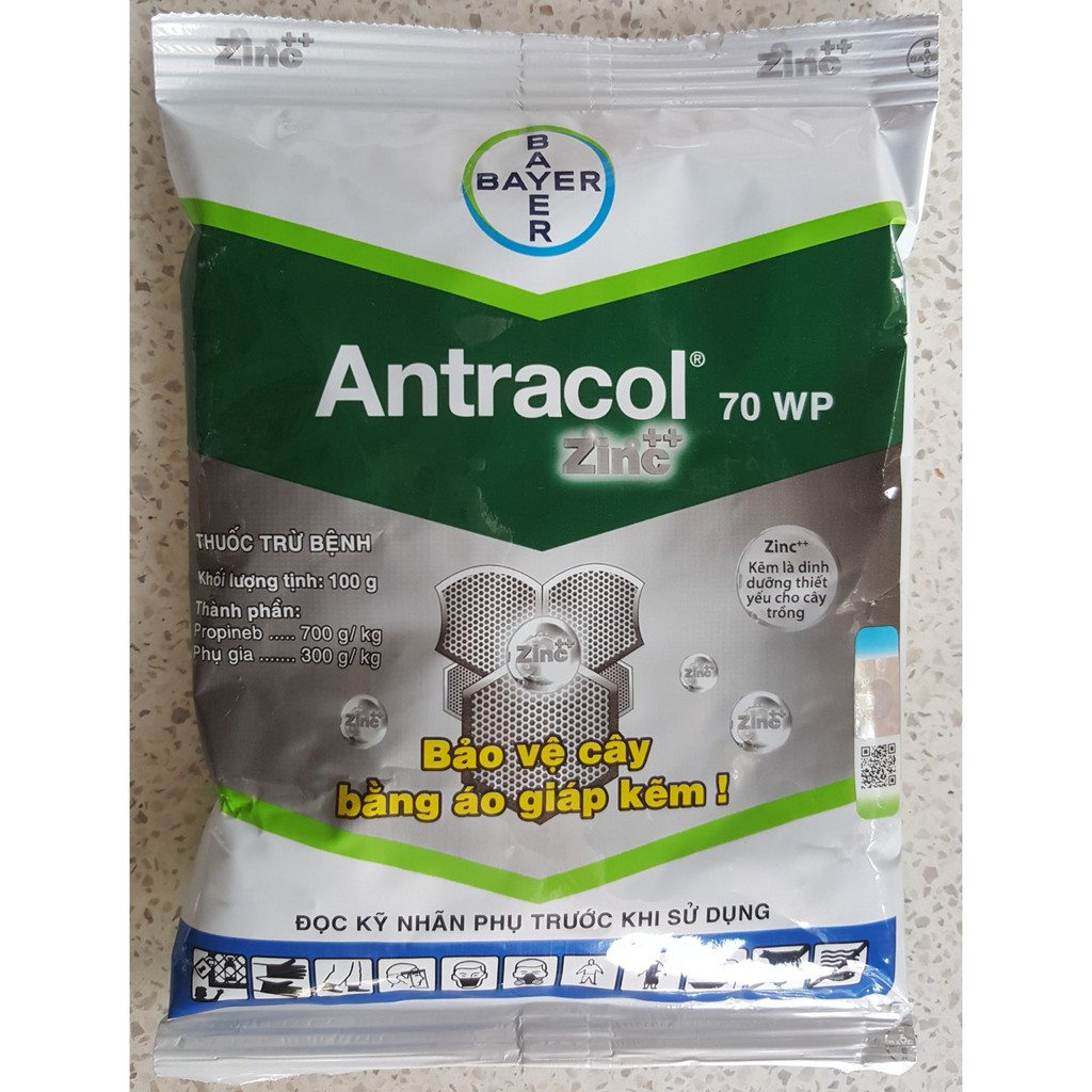  Thuốc Trừ Bệnh, Trừ Nấm Cây Trồng ANTRACOL (Gói 100g) của BAYER (Đức)