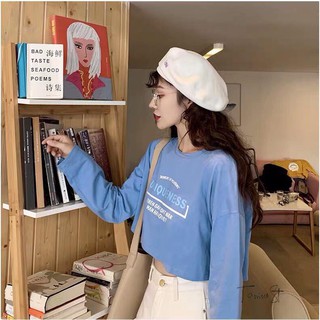 Áo croptop nữ tay dài Uni