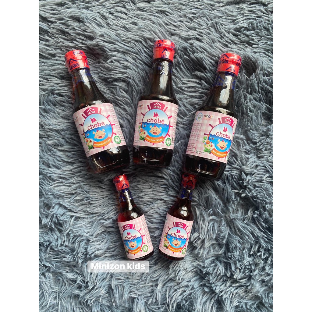 Nước mắm Lê Gia chai 60ml và 200ml cho bé từ 1 tuổi