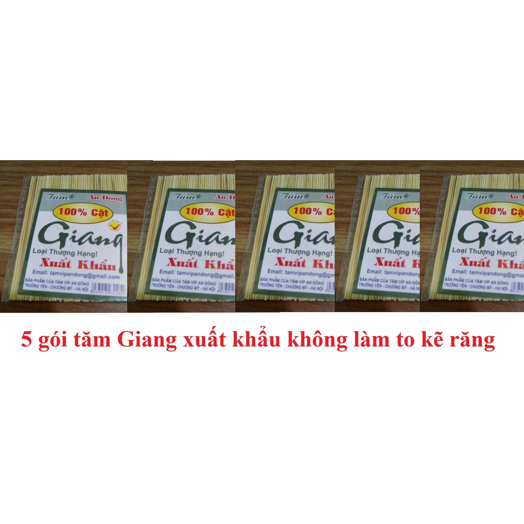 5 GÓI TĂM XỈA RĂNG TỐT - TĂM GIANG THƯỢNG HẠNG XUẤT KHẨU  xỉa răng không làm to khe răng