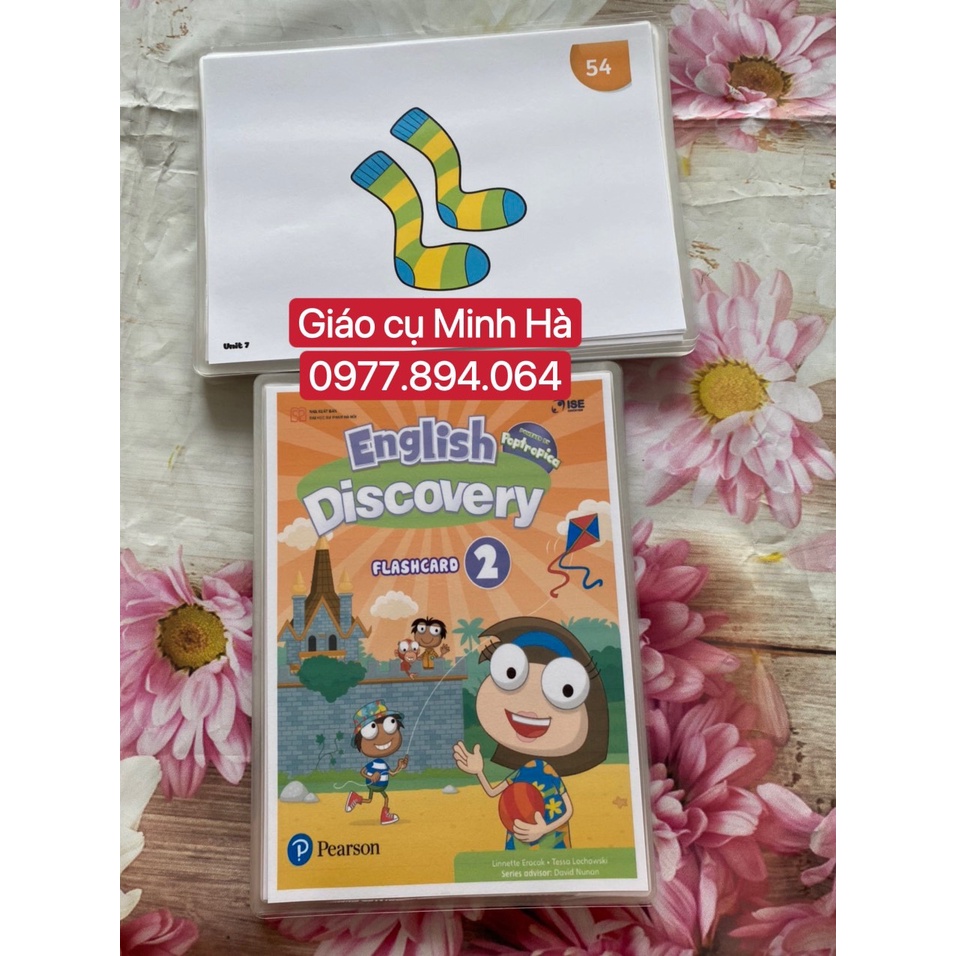 FLASHCARDS TIẾNG ANH DISCOVERY LEVEL 1-2 -3-4 ép plastic, khổ A5