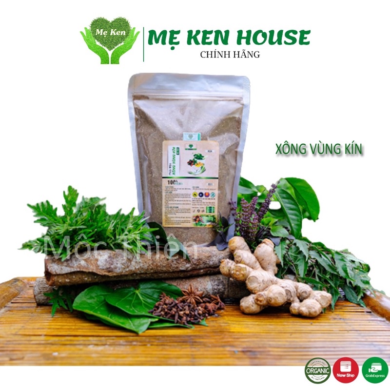 [HCM-GIÁ TỐT] Bột thảo mộc xông hơi vùng kín Mẹ Ken 500g. Bột hữu cơ xông hơ vùng kín sau sinh.