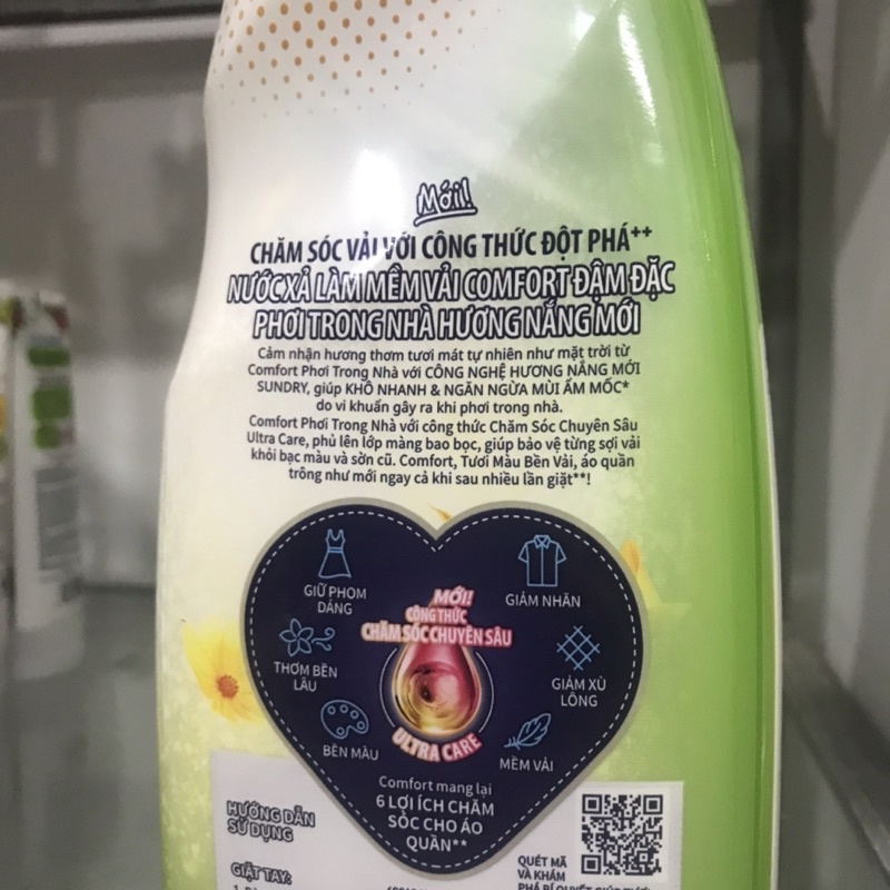 Nước Xả Vải Comfort Hương Nắng Mới Chai 800ml