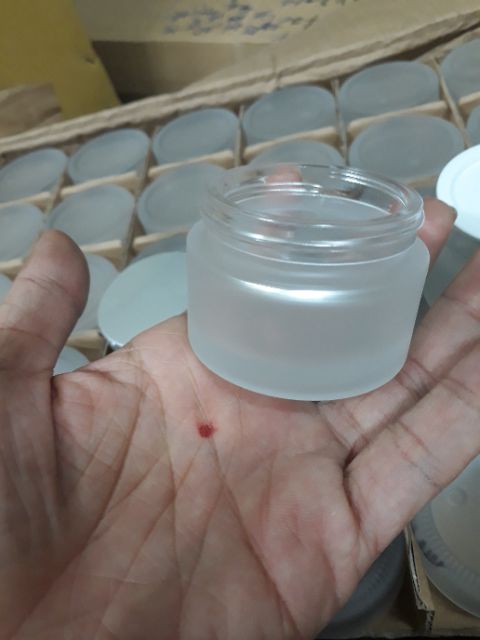 Hủ vỏ thủy tinh phủ mờ 30gram và 50gram