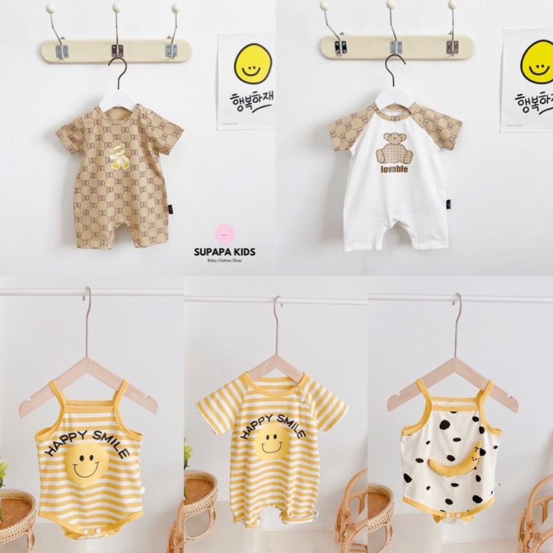 Body đùi bé trai bé gái, bodysuit cho bé nhà SUPAPA dễ thương từ 3-12kg