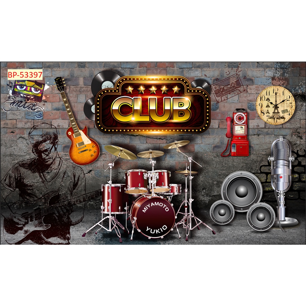 Tranh dán tường vải lụa 3D giành cho Trà chanh in theo kích thước yêu cầu – Không giới hạn kích thước