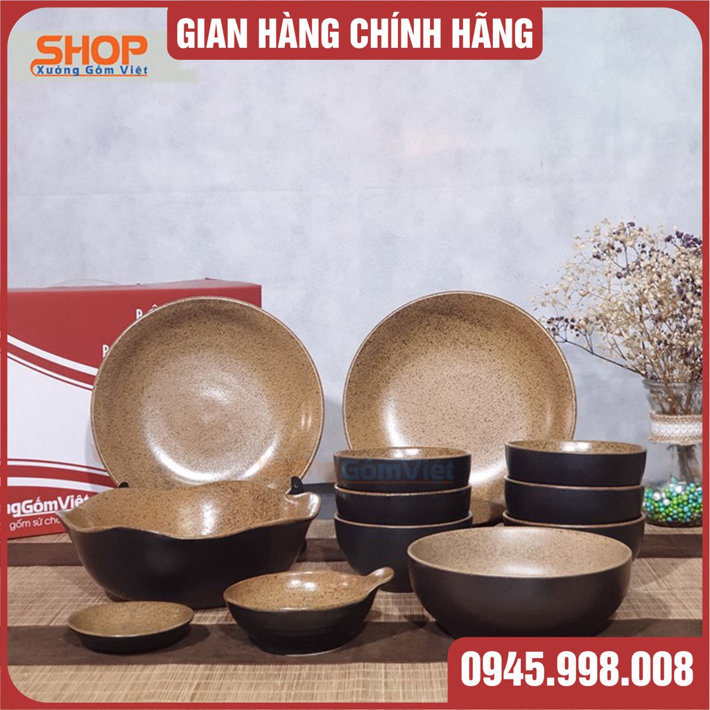 Set 6 chén cơm setup bàn ăn đẹp - sang trọng - đẳng cấp _XƯỞNG GỐM VIỆT