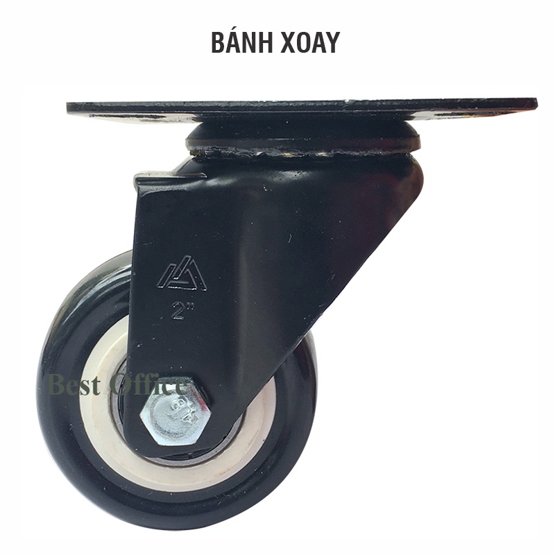 Bánh xe đẩy hàng 50mm; 40mm chịu tải 150kg, gắn cho xe kéo, xe đây hàng