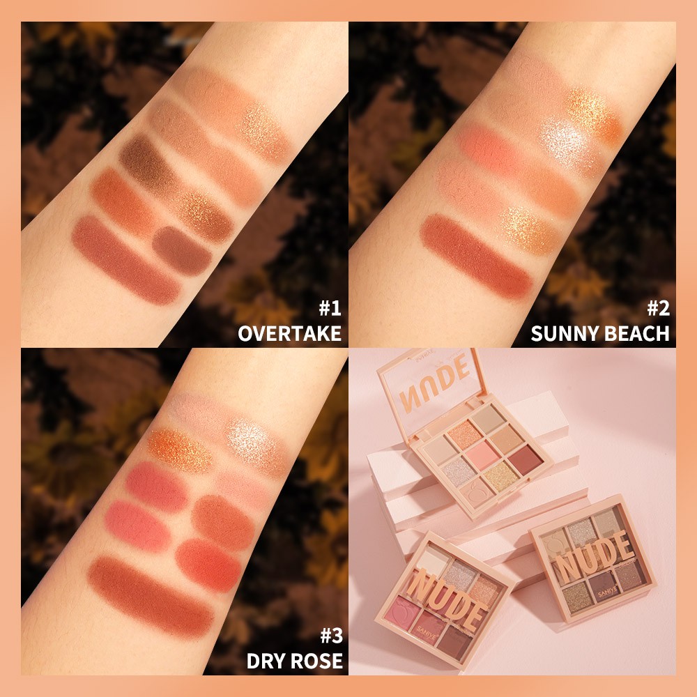 Bảng phấn mắt SANIYE E0924 9 màu kèm cọ 7g