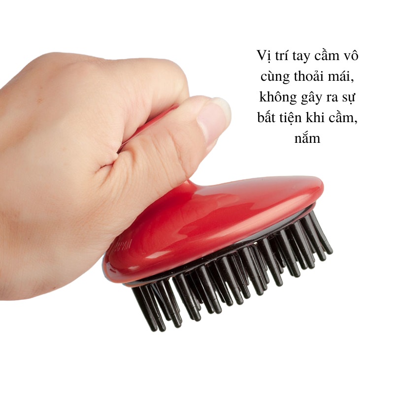 Lược gội đầu silicon massage Tubaki hàng nội địa Nhật Bản AD80