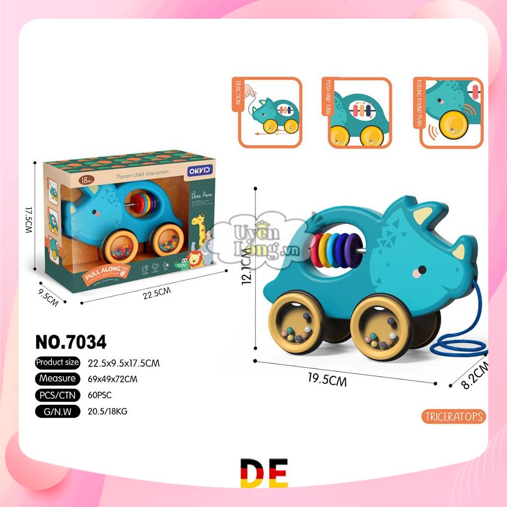 Xe Tập Đi Dây Kéo Xúc Xắc Hình Thú Siêu Nghộ Nghĩnh Cho Bé