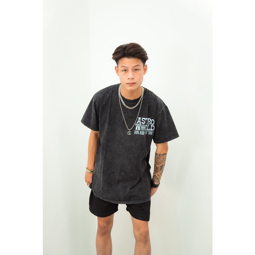 Áo thun Wash loang ATROSWORD robot Hogoto shop , Áo thun unisex nam nữ form rộng oversize chất liệu Cotton | BigBuy360 - bigbuy360.vn