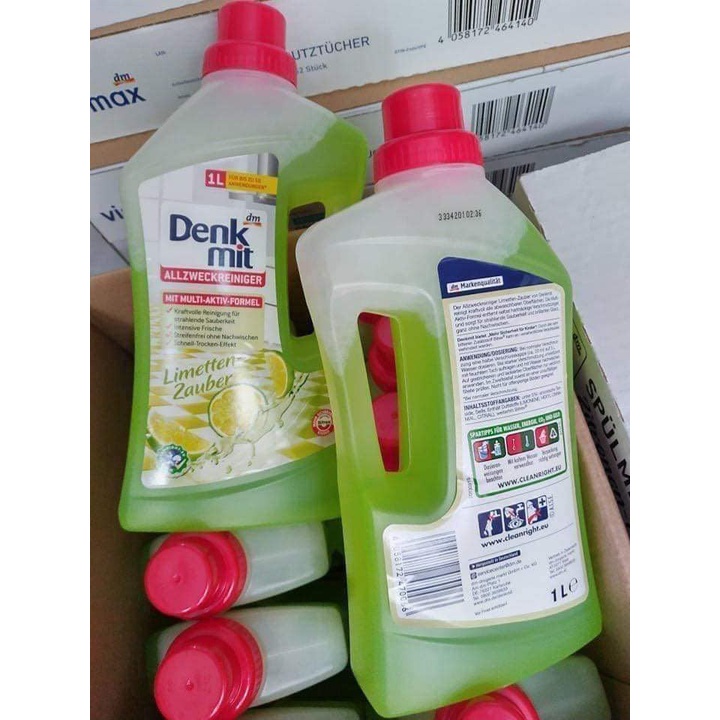 Nước Lau Sàn Gạch Denkmit Hương Chanh 1L Hàng Đức Nhập Khẩu