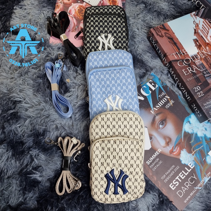 Túi Đeo Chéo MLB NY Mini Cross Monogram New York Yankees Full Tag Code