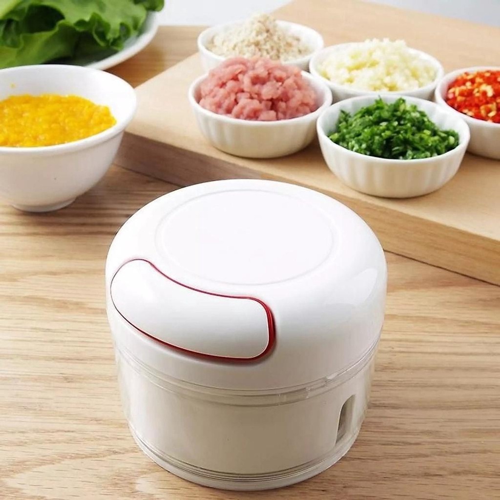 Dụng cụ xay tỏi ớt mini cầm tay có dây kéo, nhỏ gọn dễ dàng sử dụng vinhhome.store