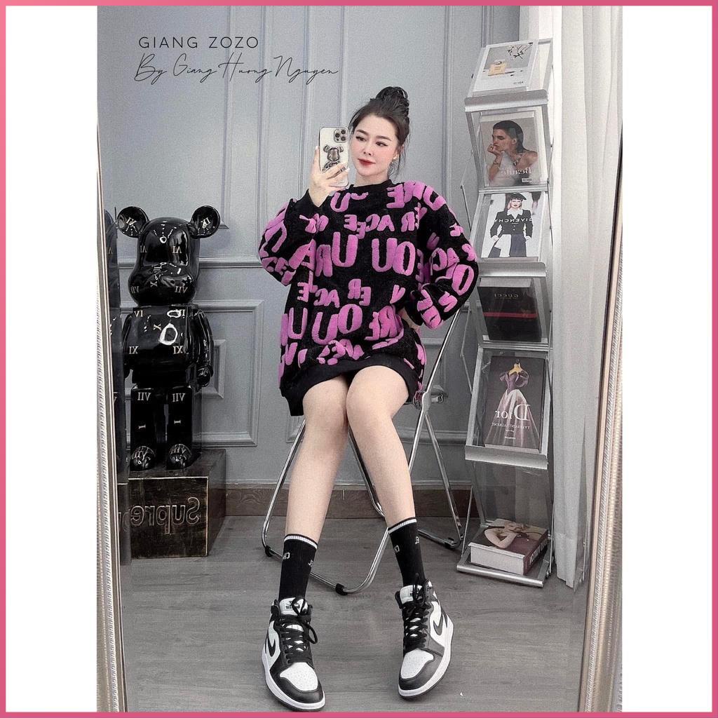 Áo len nữ form rông ANVI áo len tay dài dáng rộng chữ xù bông nhiều màu dày đẹp thời trang nữ mua đông xuân dưới 70kg . | BigBuy360 - bigbuy360.vn