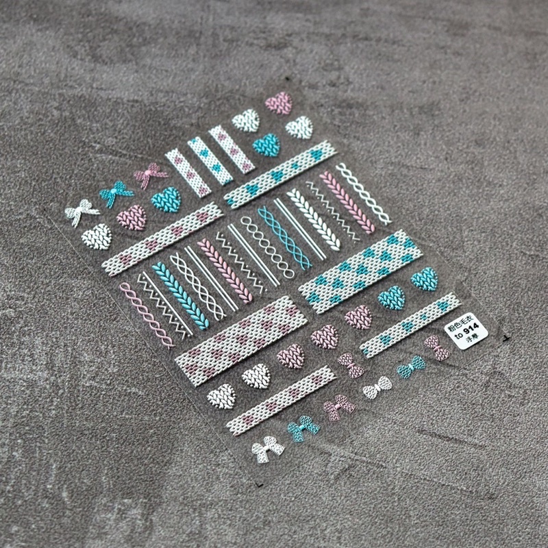 sticker lụa 5d cao cấp dán móng tay nail