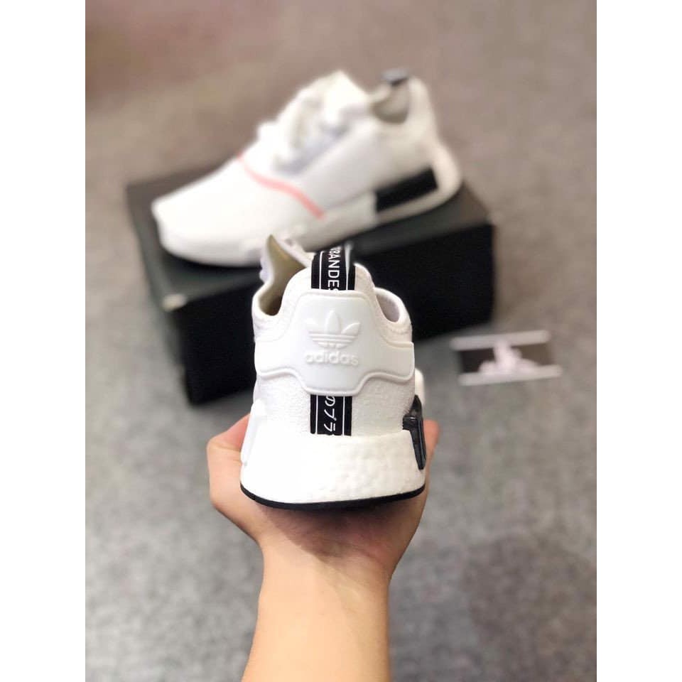 Giày sneaker NMD R1 White Solar Red