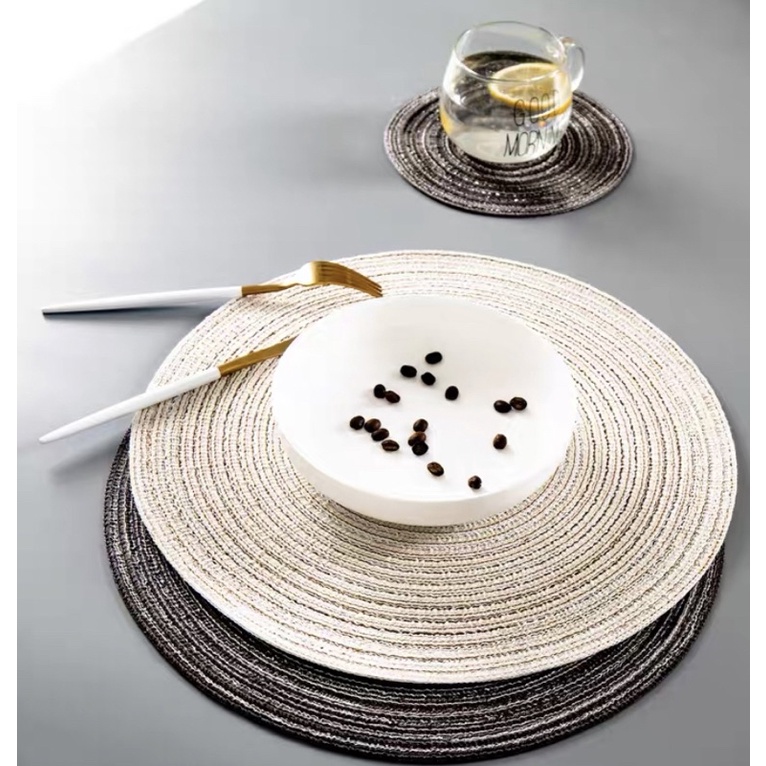 Thảm tròn trang trí bàn ăn,lót ly,decor chụp ảnh