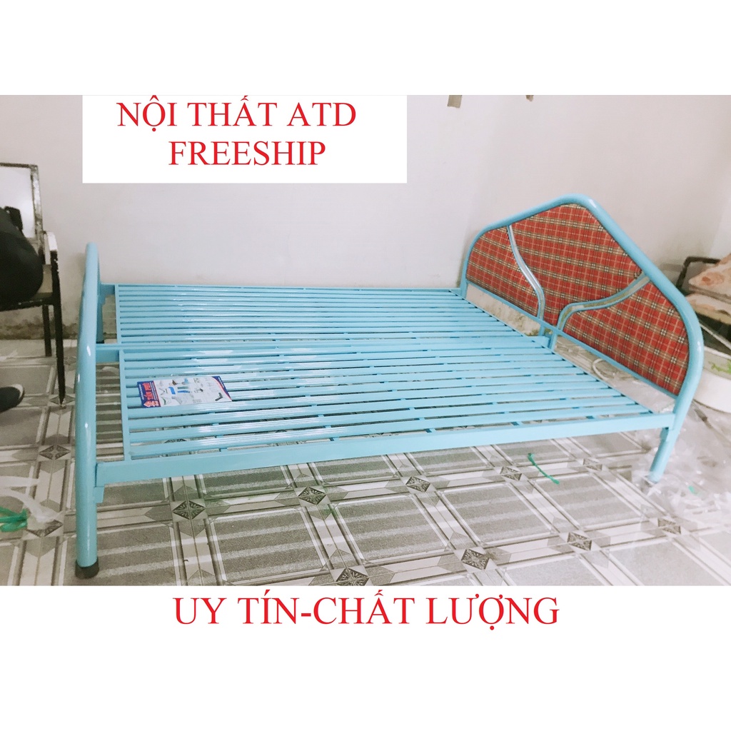 giường sắt giá rẻ 80cm 1m 1m2 1m4 1m6 1m8 dài 2m,sắt dày dặn hình ảnh thực tế 100%