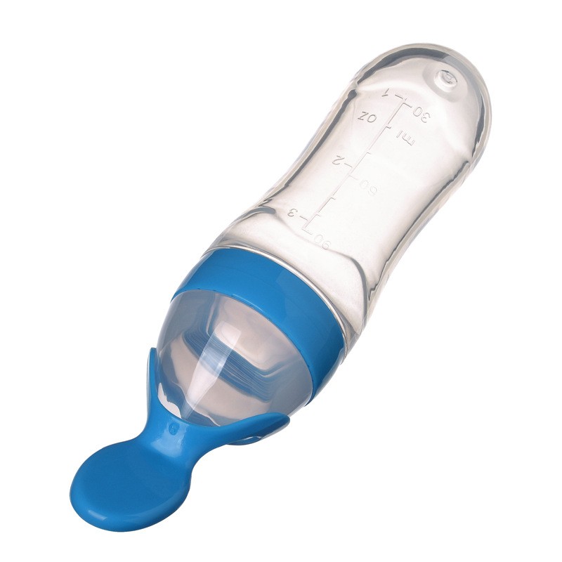 Bình Ăn Dặm Tiện Dụng Dành Cho Trẻ Nhỏ | Chai silicone Em Bé