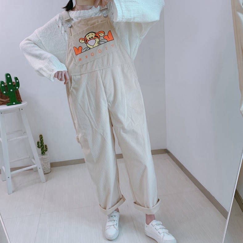 [ORDER TMALL 146 ] Quần Yếm TIGER Nhung Gân Tăm 2 Màu Siêu Xịn | BigBuy360 - bigbuy360.vn