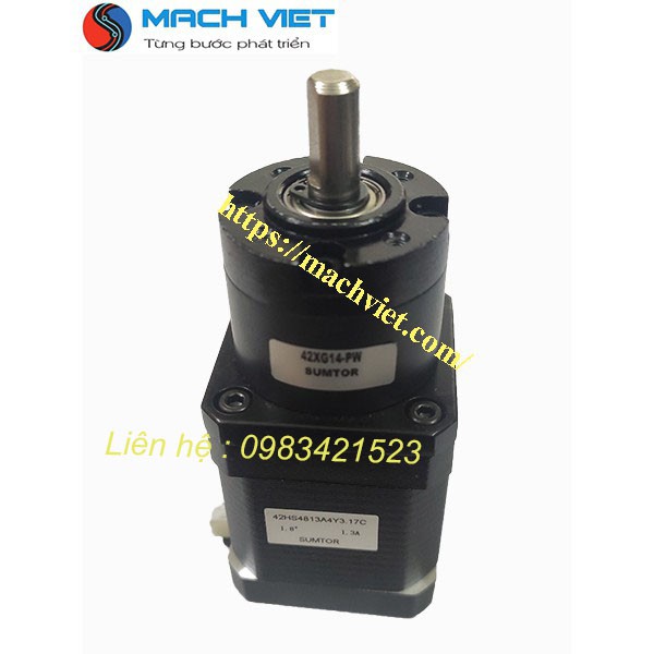 Động cơ bước SUMTOR có giảm tốc hành tinh size 42(tỉ số truyền 1:14 và 1:5.18)