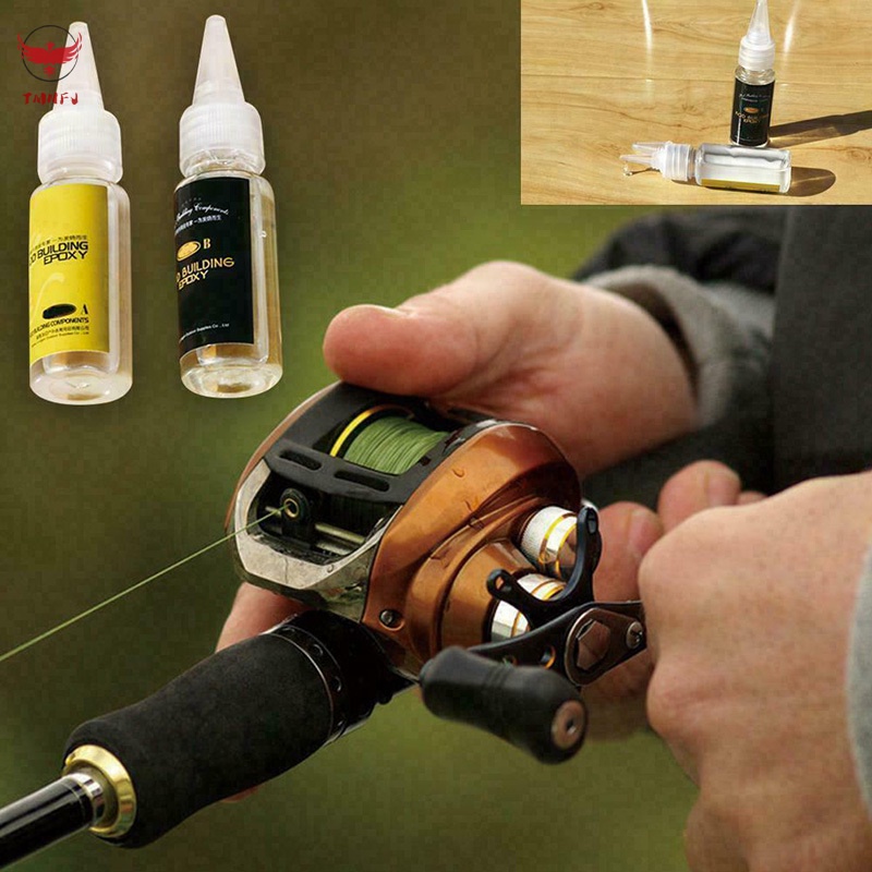 2 Keo Dán Cần Câu Cá Bằng Nhựa Epoxy AB Trong Suốt