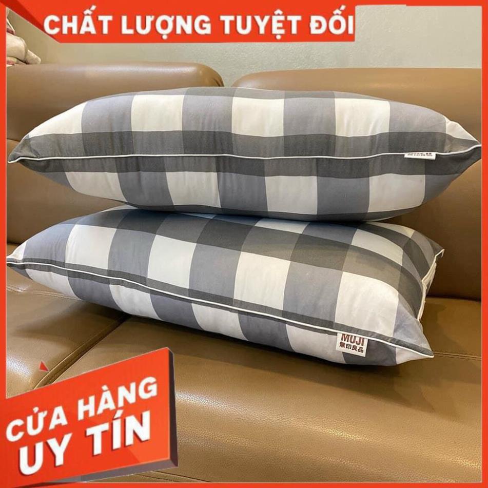 Combo 2 Ruột Gối M.u.j.i cao cấp bông trắng