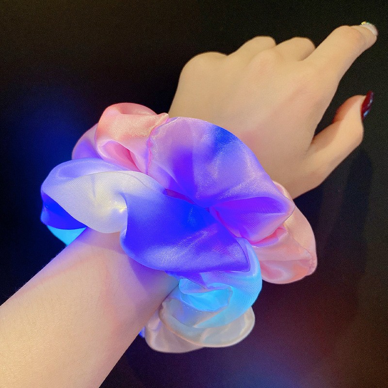 PVN18027 Cột buộc tóc scrunchies phát sáng T2