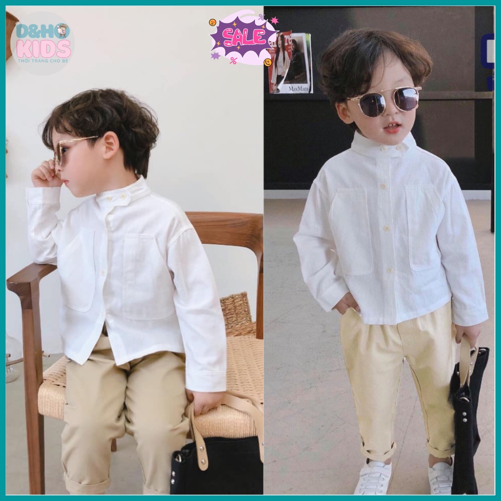 Set sơ mi công tử cực kì sành điệu dành cho bé trai thêm soái ca, đồ bé trai siêu chất