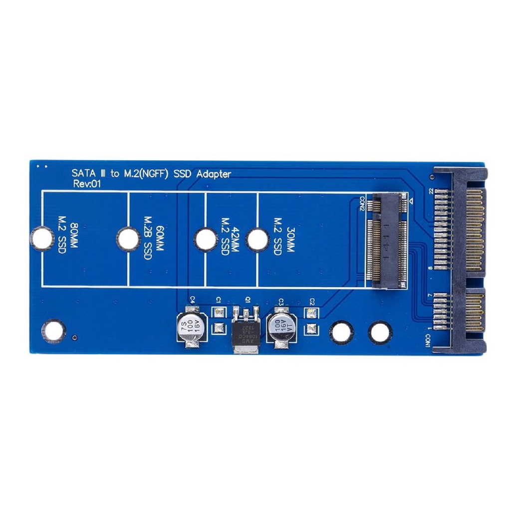 E M2 NGFF SSD SATA3 SSDs To SATA Expansion Card Adapter SATA To NGFF Converter